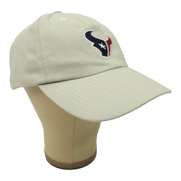 NFL Houston Texans Football Adjustable Size Strapback Cap Baseball Hat Khaki - Picture 3 of 13